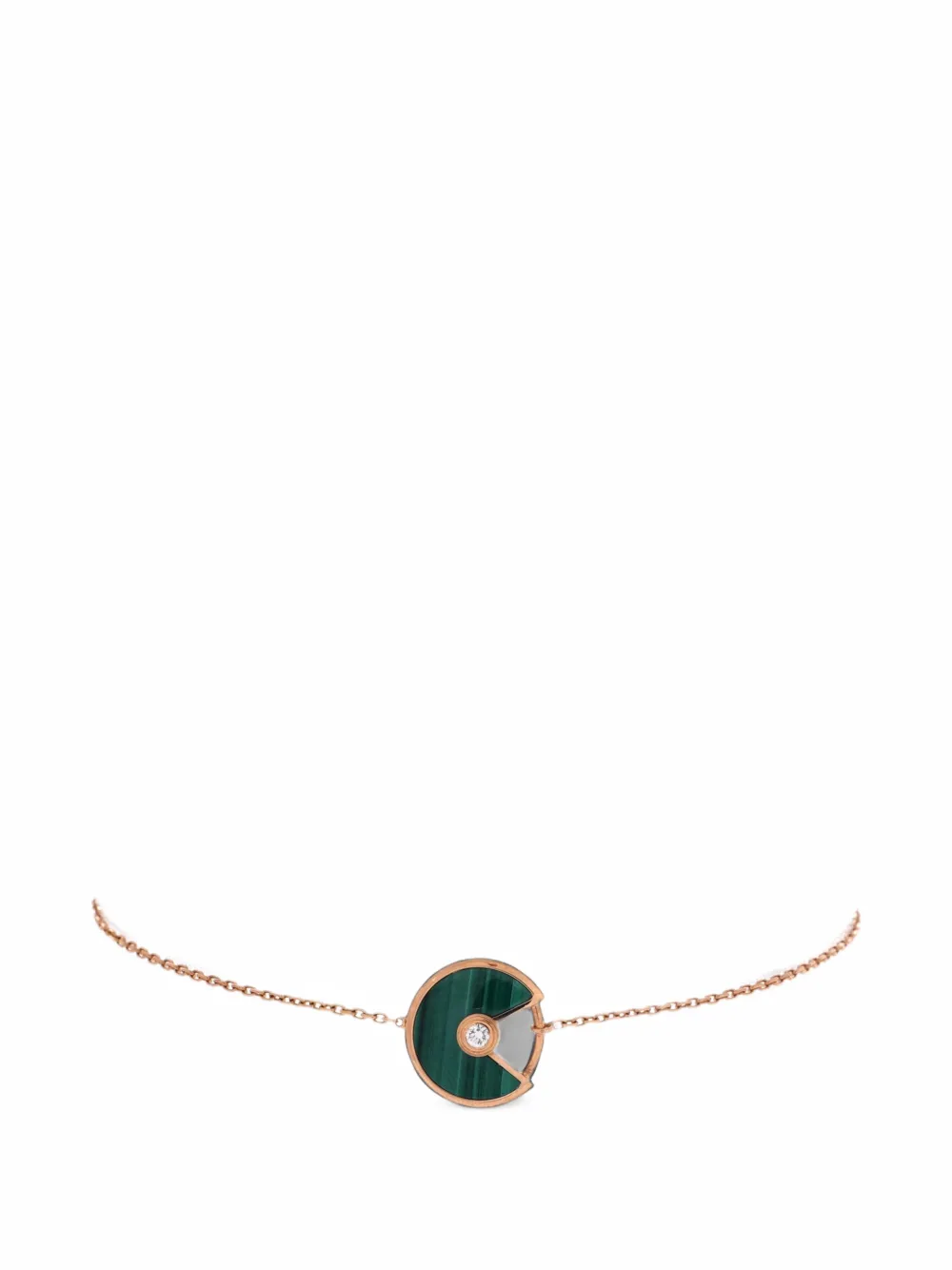 Cartier Amulette de Cartier 18K Rose Gold with Diamond and Malachite XS bracelet - Rosa