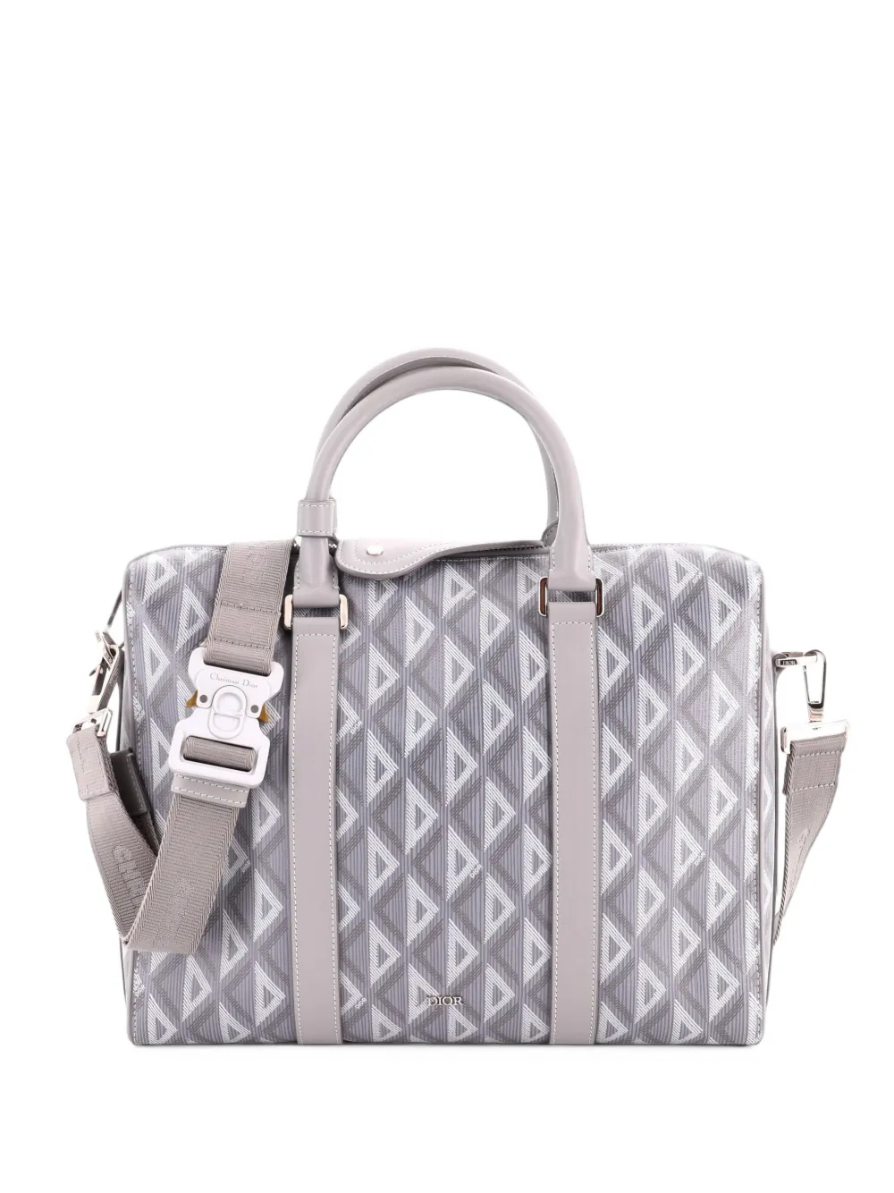 Christian Dior Pre-Owned Lingot Briefcase CD Diamond Coated Canvas and Leather business bag - Grau