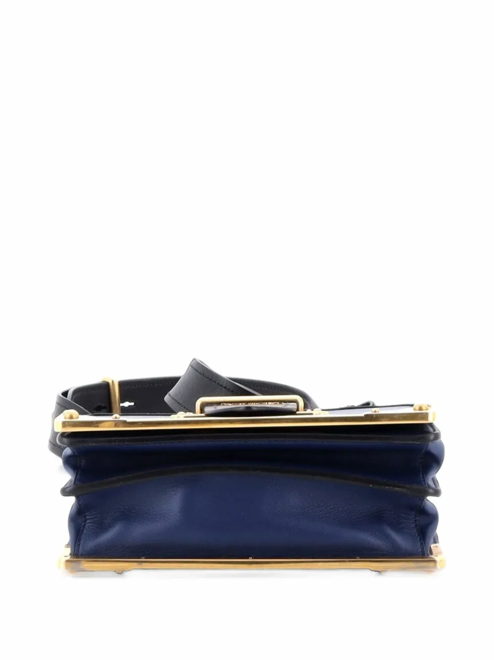 Prada Pre-Owned Cahier Leather and Saffiano Leather Small crossbody bag - Nero
