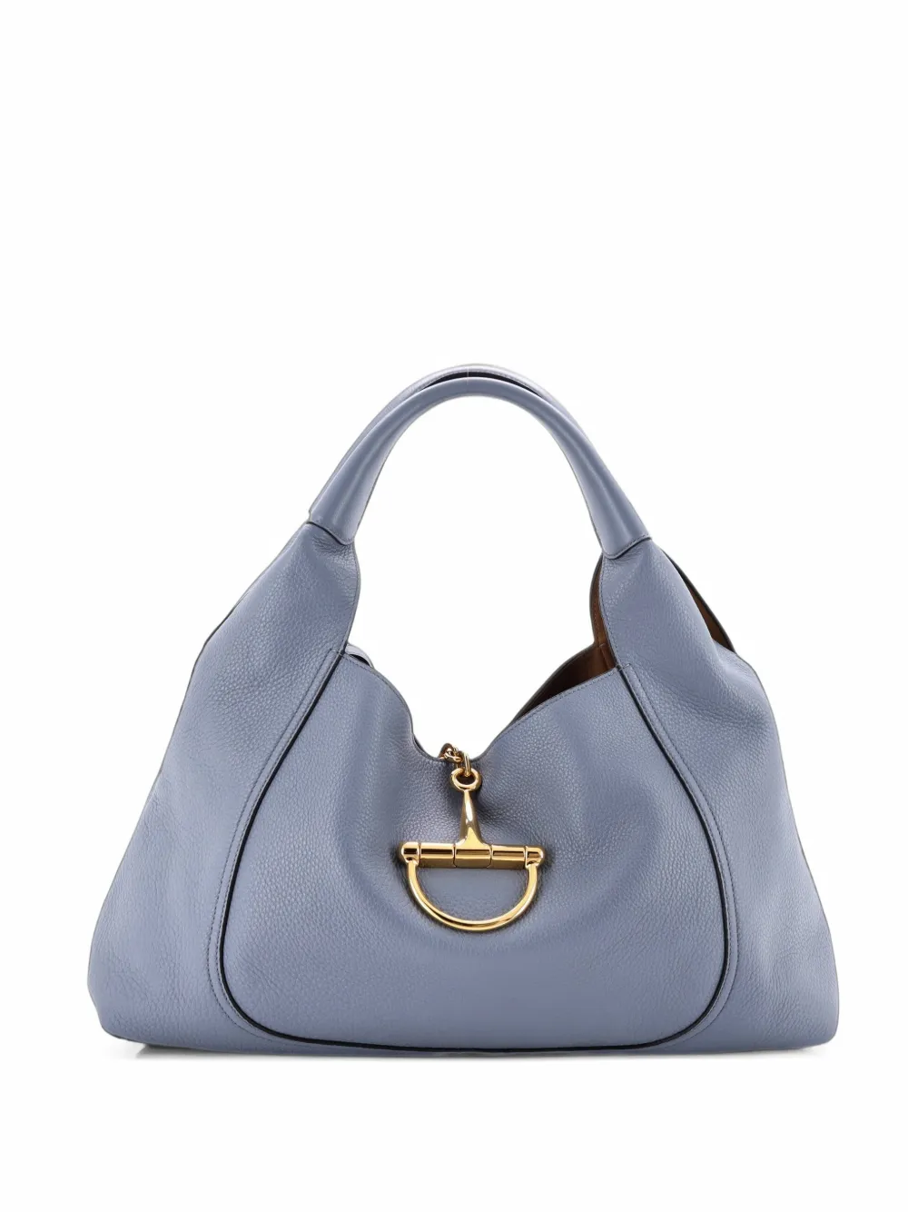 Gucci Pre-Owned Softbit Leather Maxi hobo bag - Blau