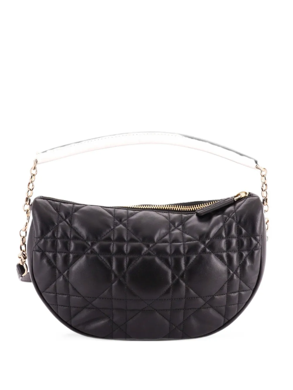 Christian Dior Pre-Owned Vibe Cannage Quilt Lambskin Medium hobo bag - Schwarz