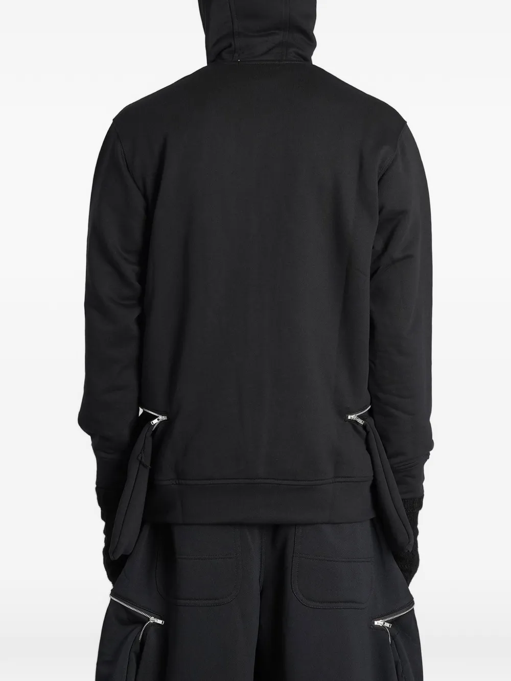 Comme Des Garçons Shirt zip-up pocket-detail hoodie Zwart
