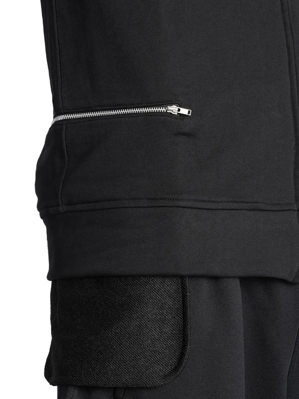 Comme Des Garçons Shirt zip-up pocket-detail hoodie Zwart