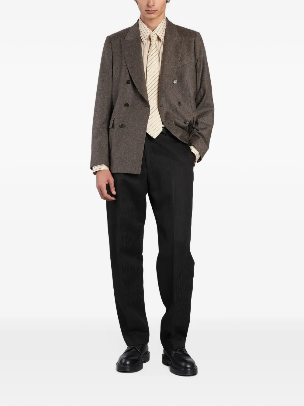 Paul Smith vertical-stripe shirt Beige