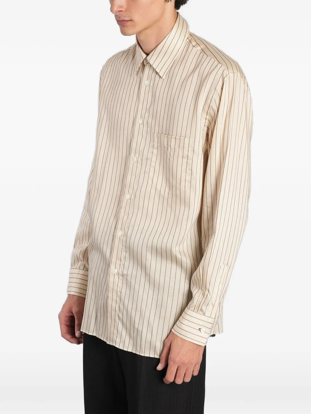 Paul Smith vertical-stripe shirt Beige