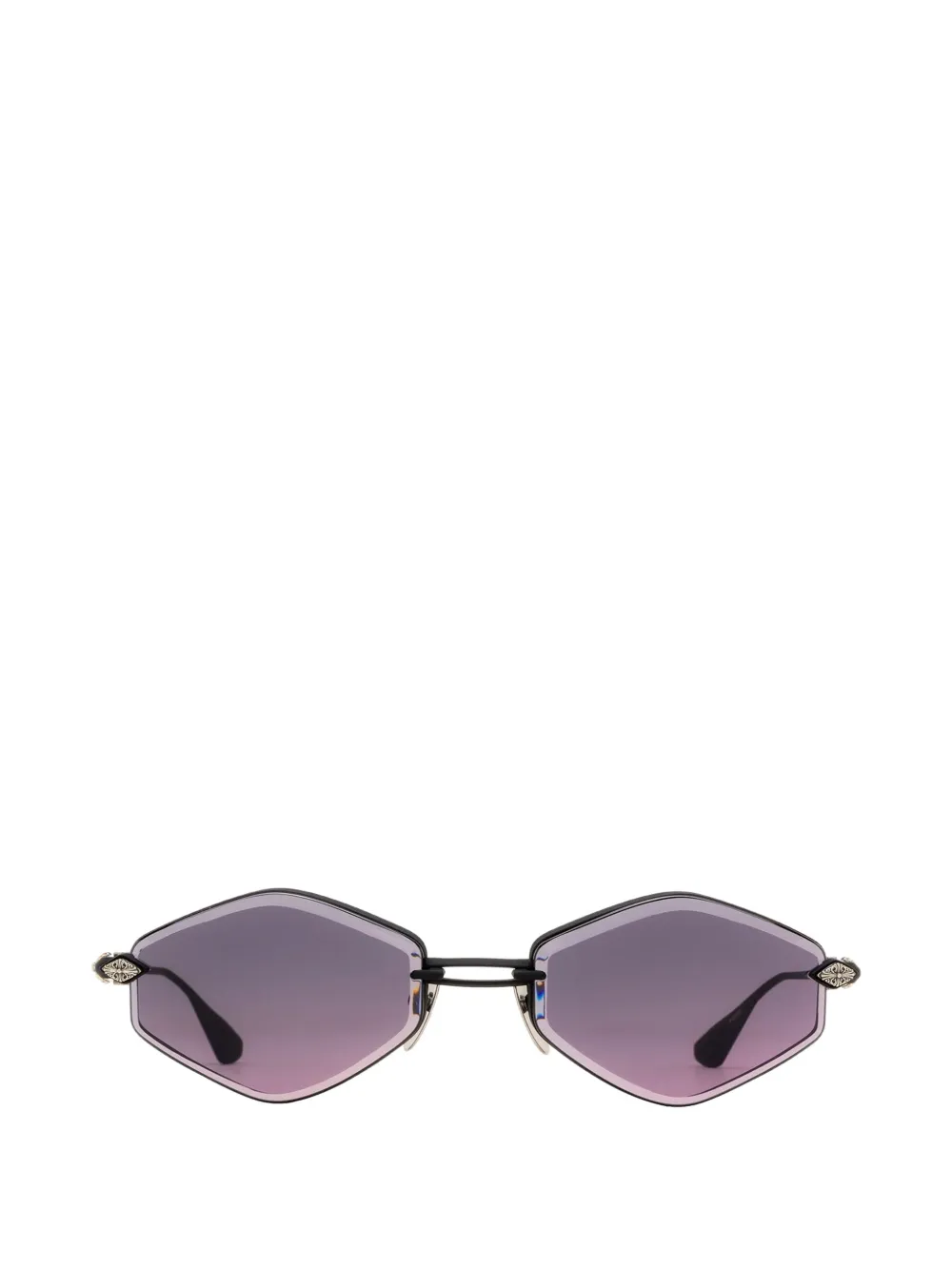 Chrome Hearts Bio geometric-frame sunglasses - Schwarz