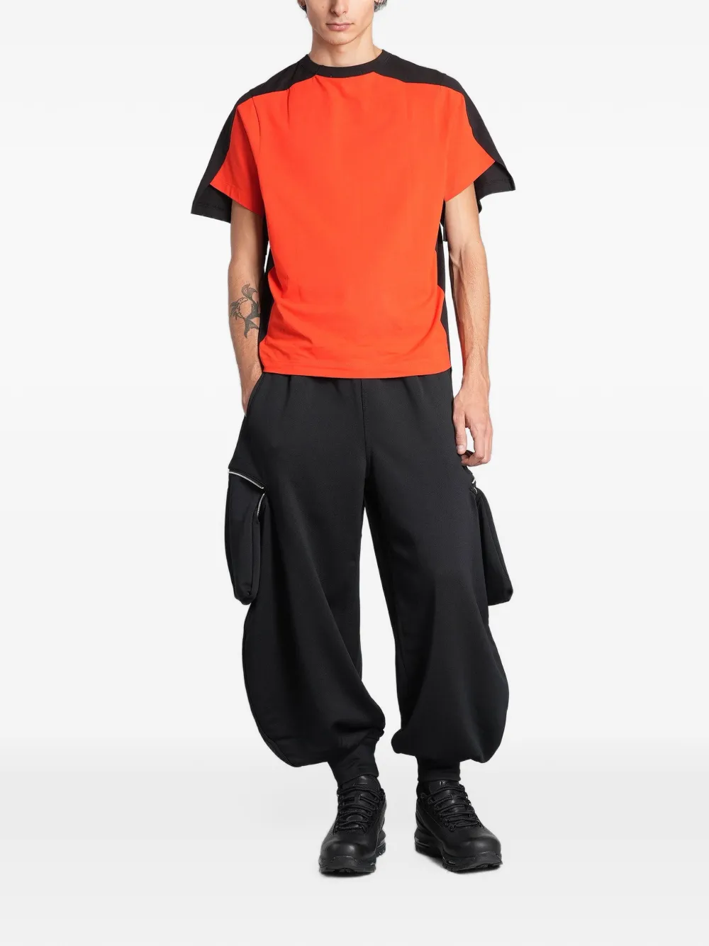 Comme Des Garçons Shirt layered double-sleeve T-shirt Rood