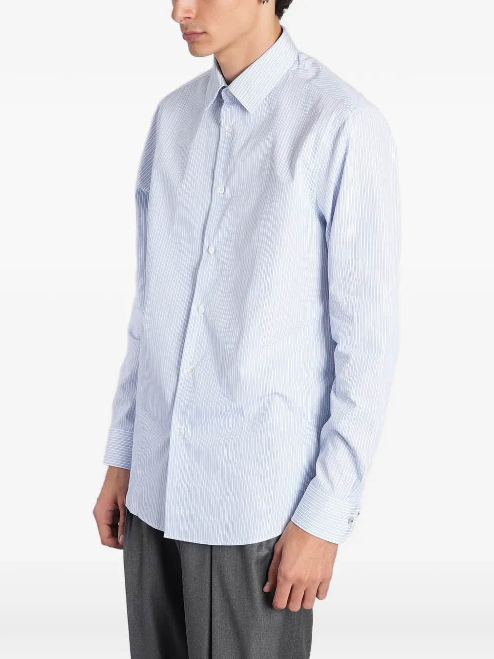 Paul Smith regular-fit blue stripe shirt Blauw