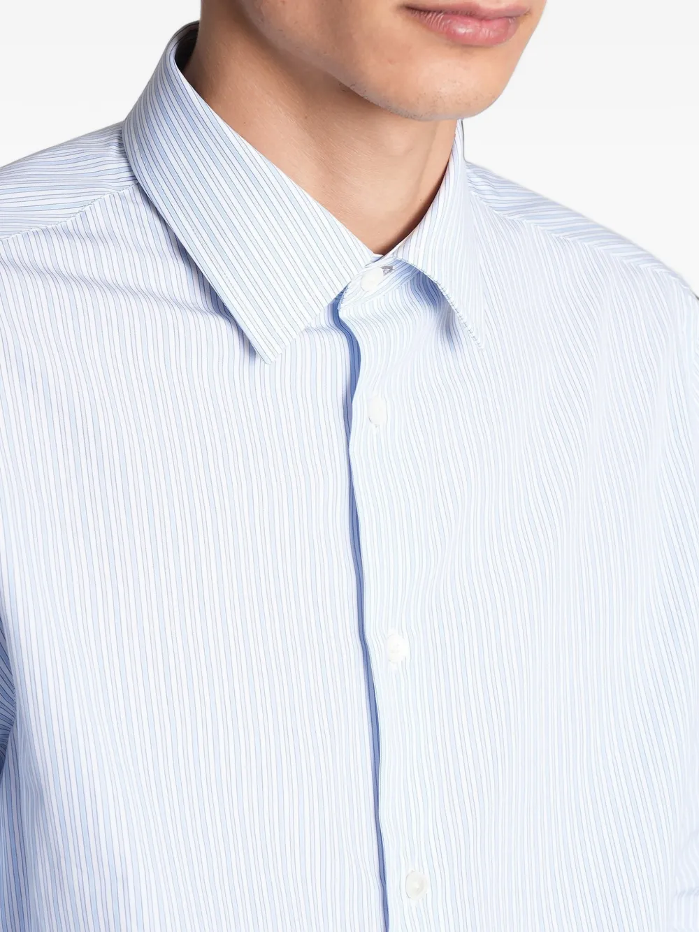 Paul Smith regular-fit blue stripe shirt Blauw