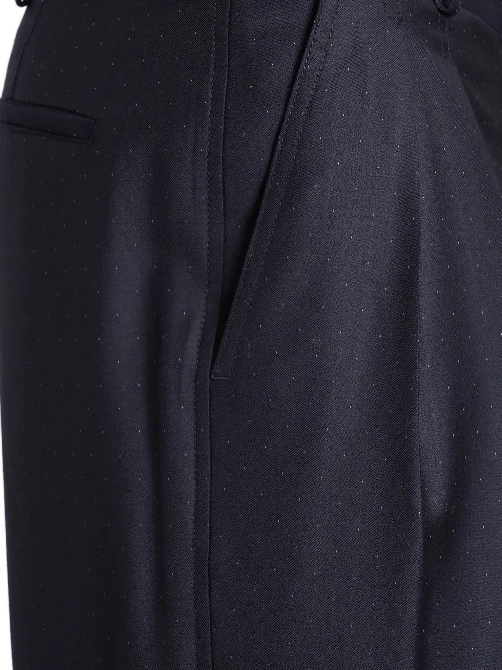 Paul Smith pleated polka-dot trousers Blauw