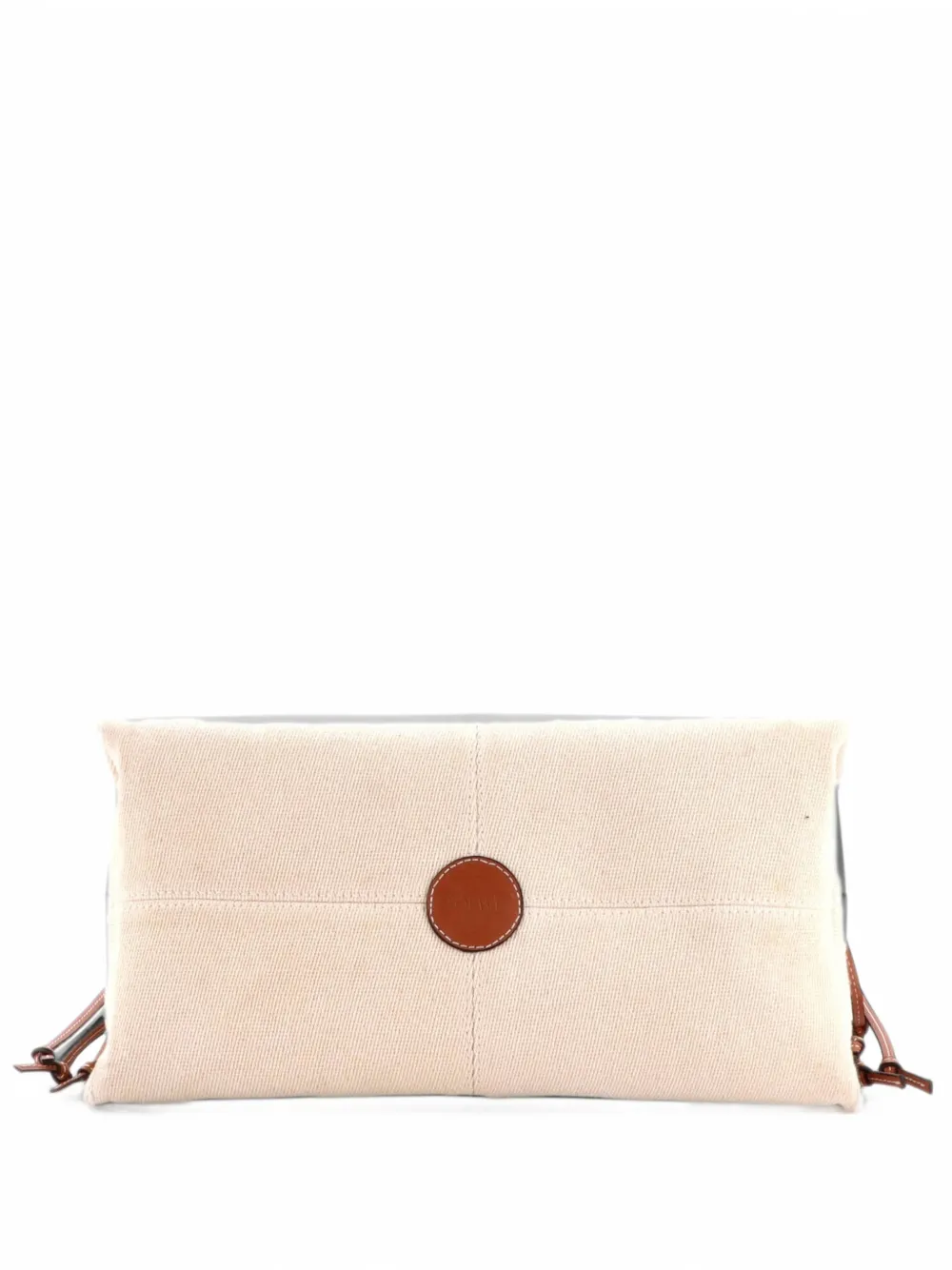 Loewe Pre-Owned Cushion Canvas Large tote bag - Nude