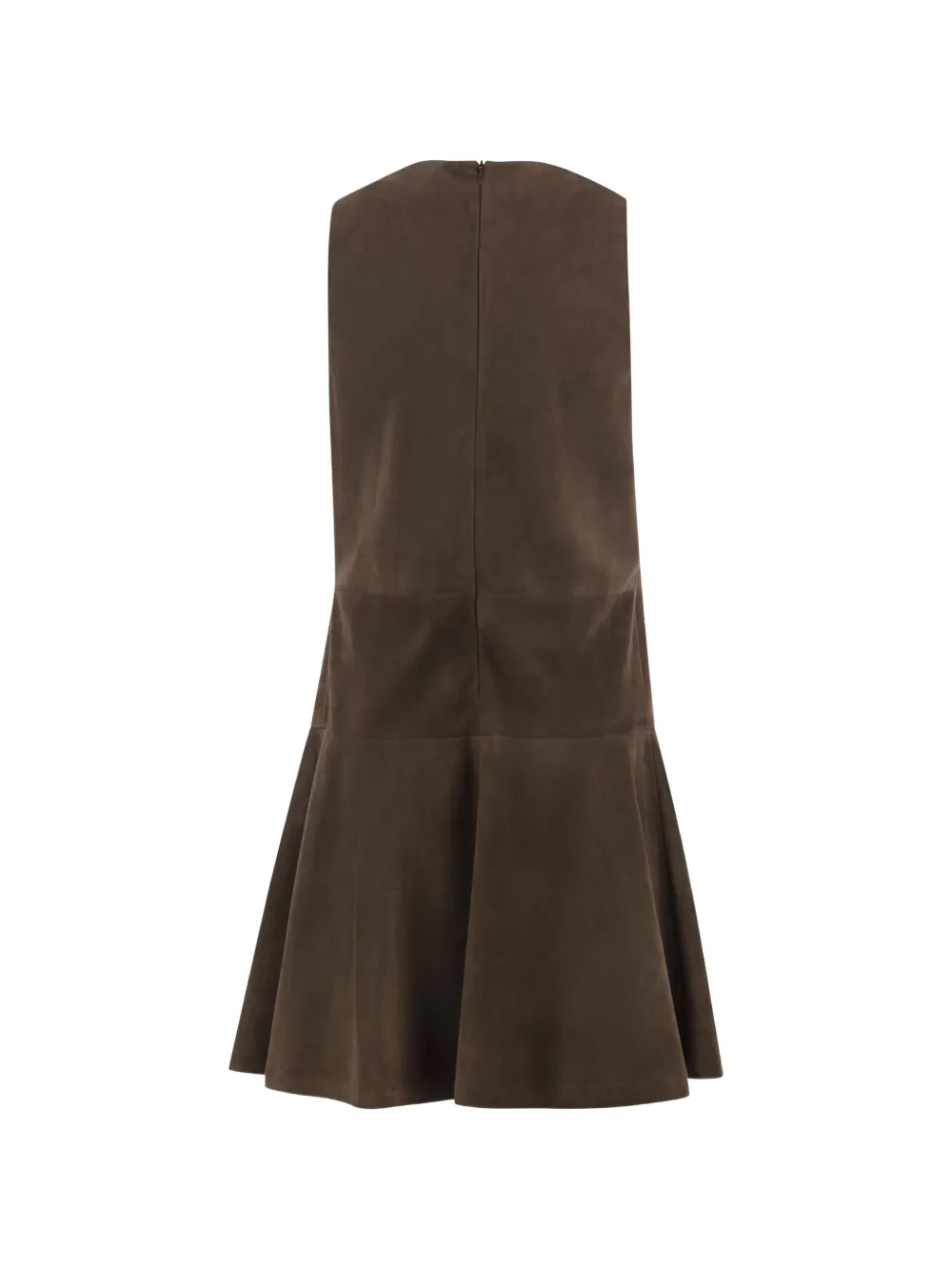 Brunello Cucinelli suede mini dress Bruin