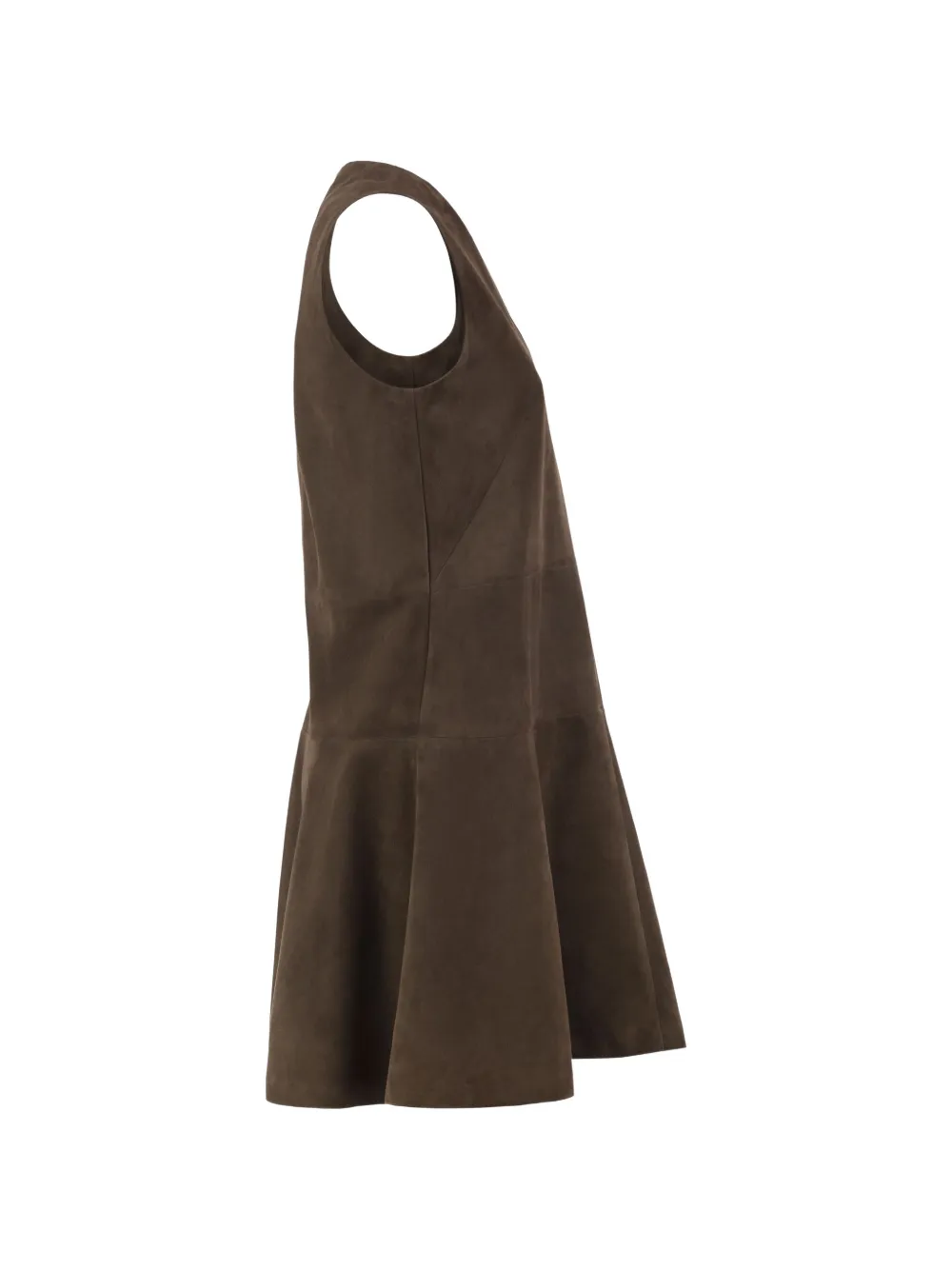 Brunello Cucinelli suede mini dress Bruin