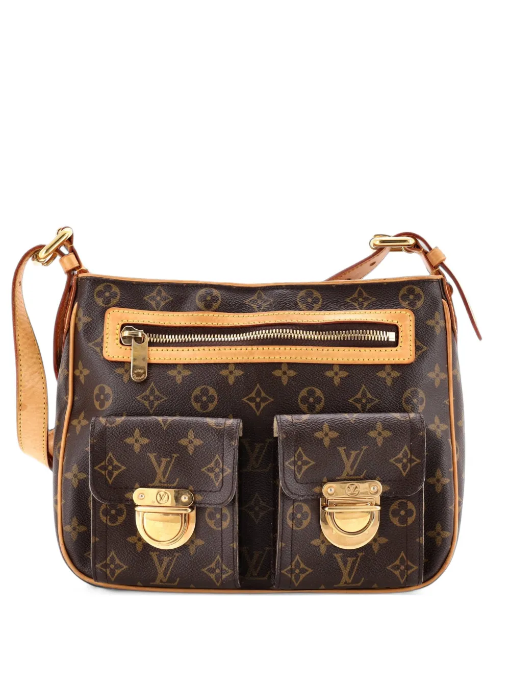 Louis Vuitton Pre-Owned Hudson Handbag Monogram Canvas GM shoulder bag - Marrone
