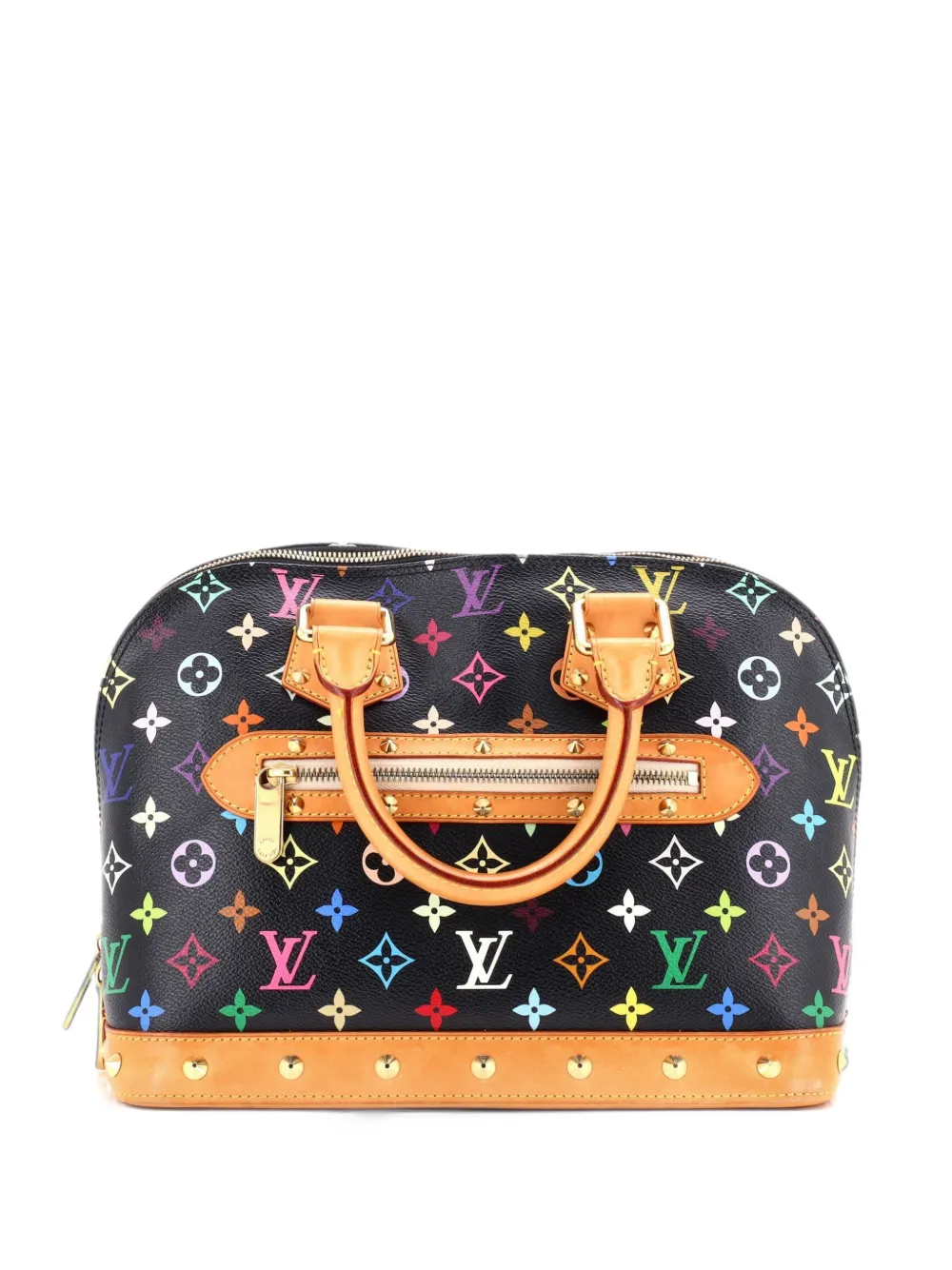 Louis Vuitton Pre-Owned Alma Handbag Monogram Multicolor PM satchel - Black