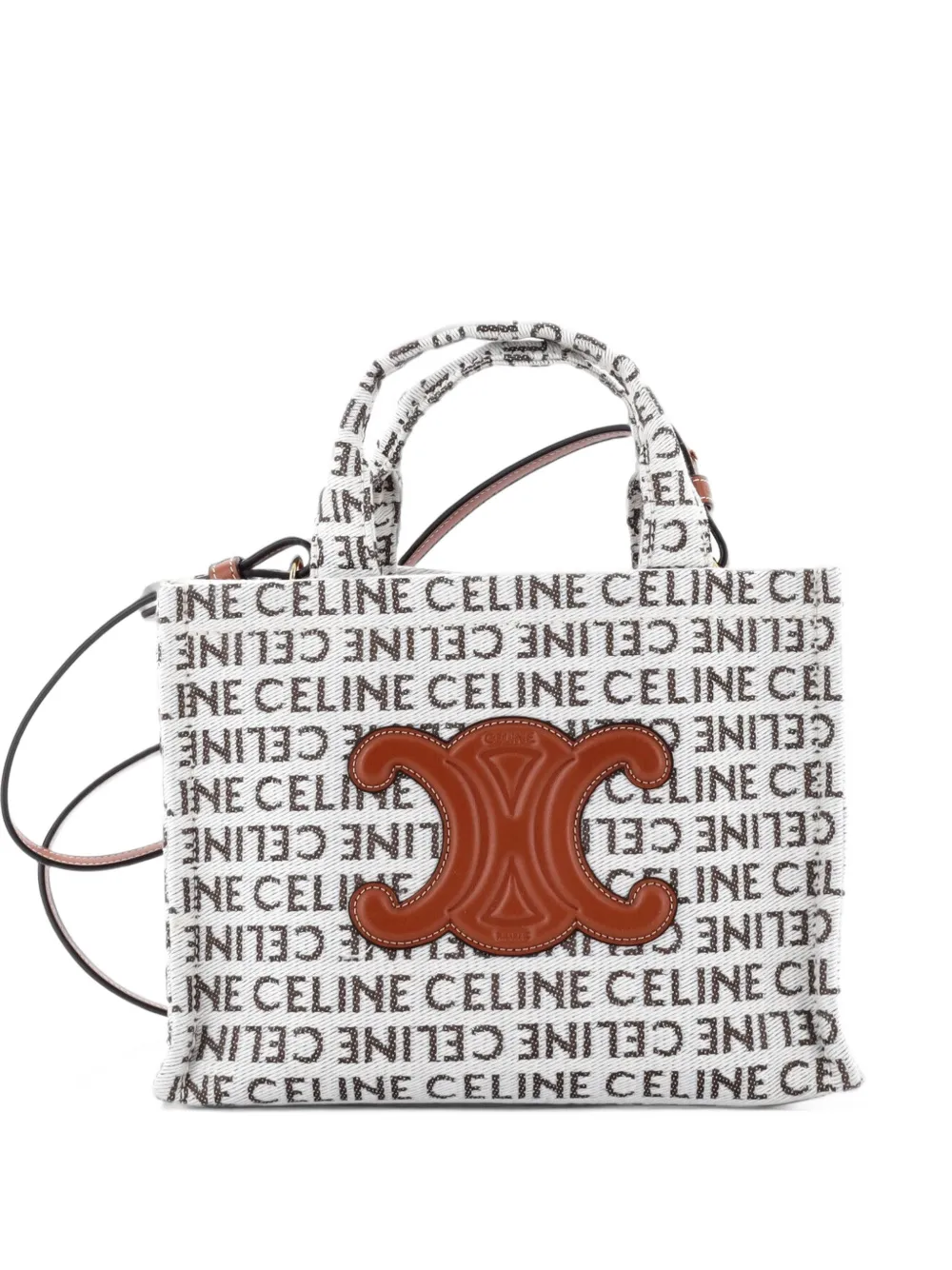 Celine Pre-Owned Cabas Thais Printed Canvas Small tote bag - White