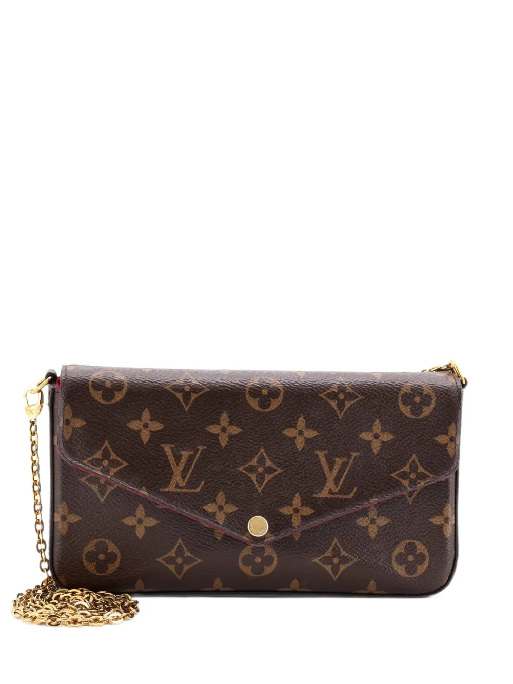 Louis Vuitton Pre-Owned Felicie Pochette Monogram Canvas crossbody bag - Marrone