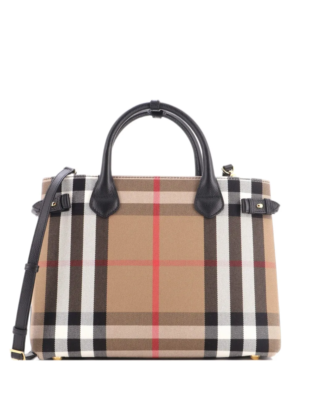 Burberry Pre-Owned Banner House Check Canvas Medium tote bag - Marrone