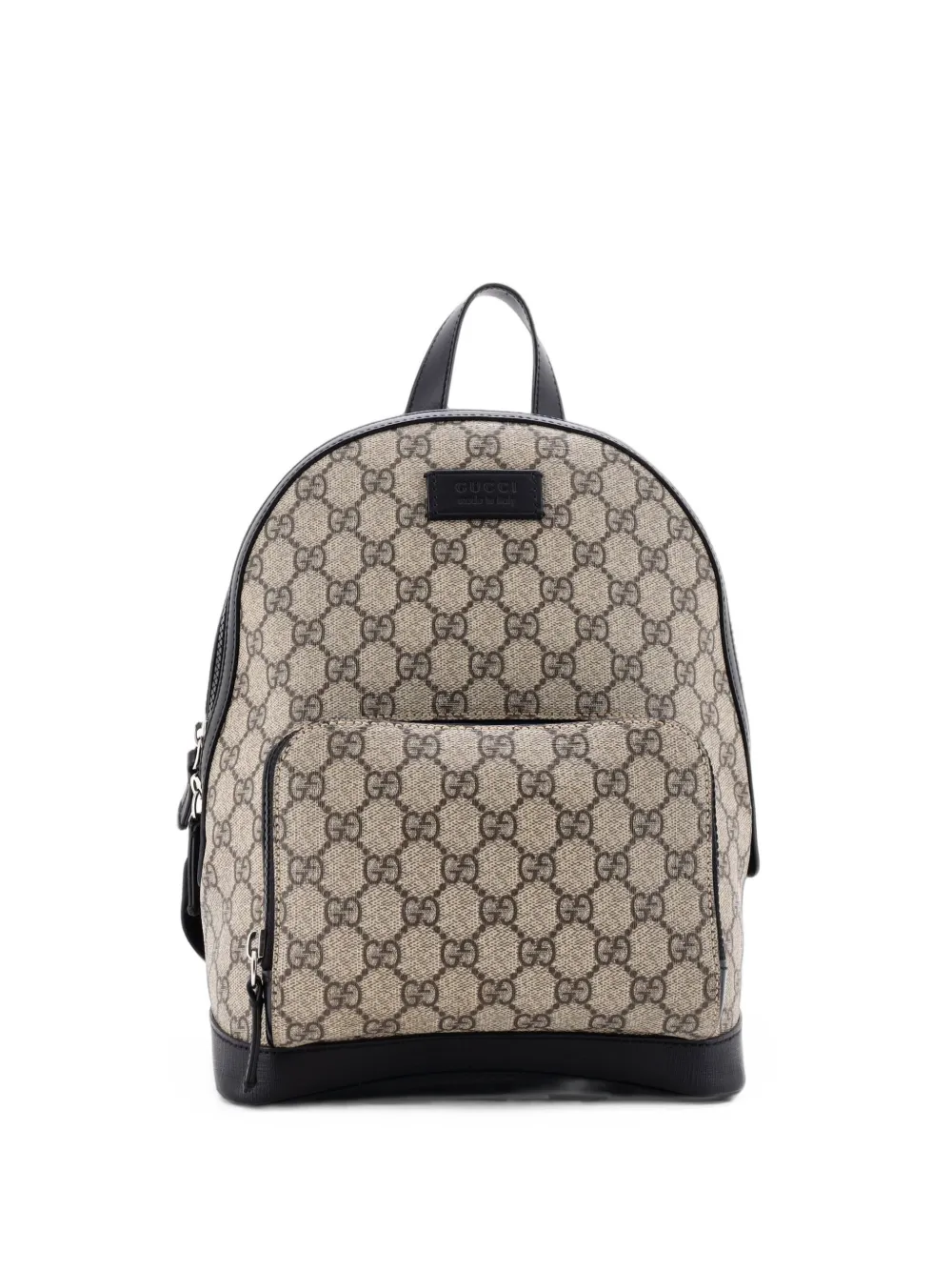 Gucci Pre-Owned Zip Pocket GG Coated Canvas Small backpack - Marrone