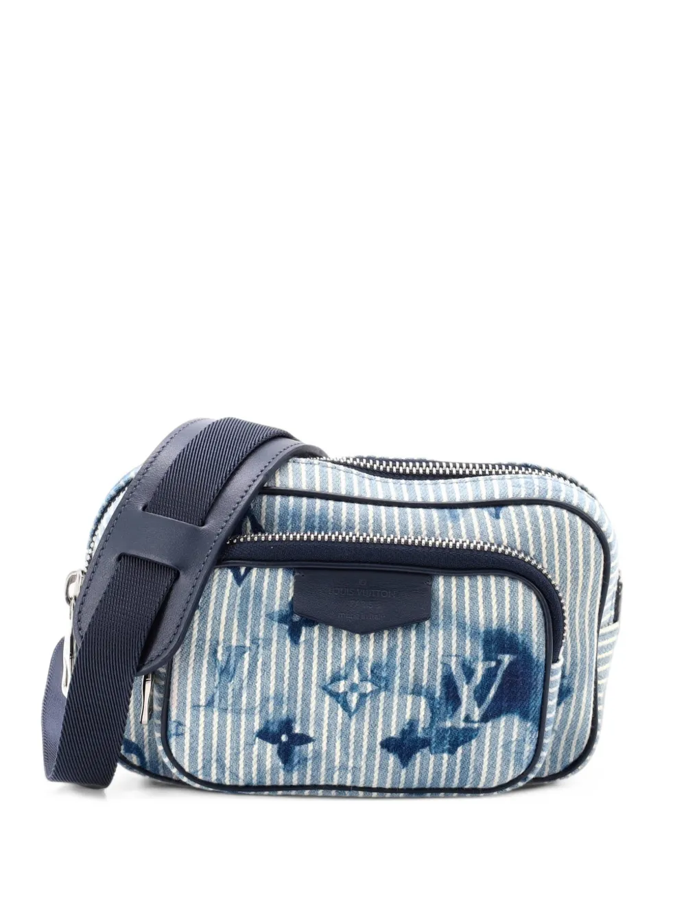 Louis Vuitton Pre-Owned Outdoor Pouch Limited Edition Monogram Watercolor Stripes Denim crossbody bag - Blue