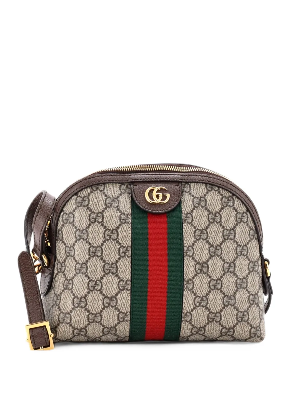 Gucci Pre-Owned Ophidia Dome GG Coated Canvas Small shoulder bag - Braun