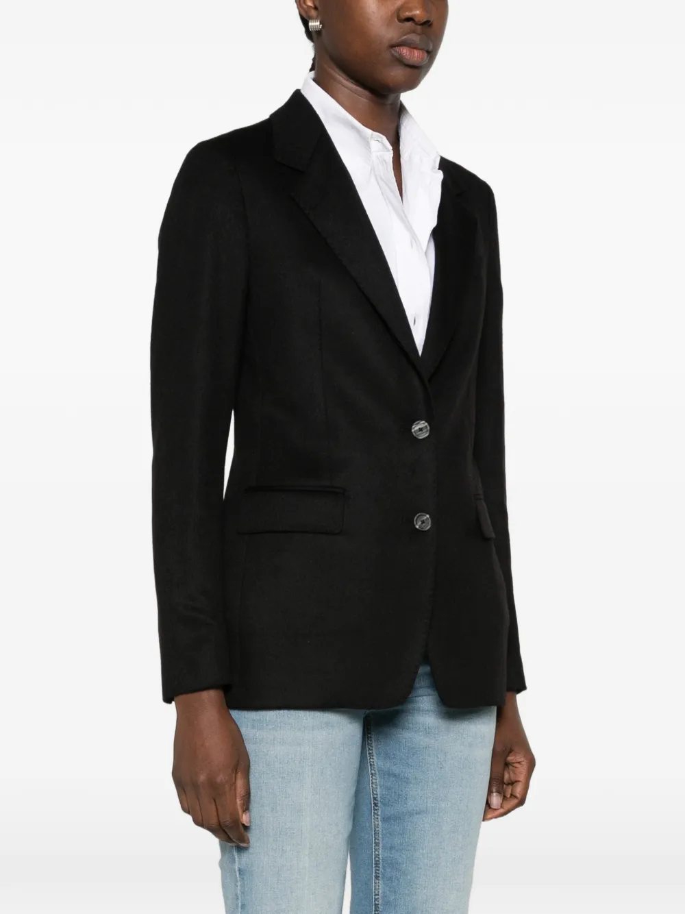Tagliatore single-breasted notched-lapels jacket Zwart