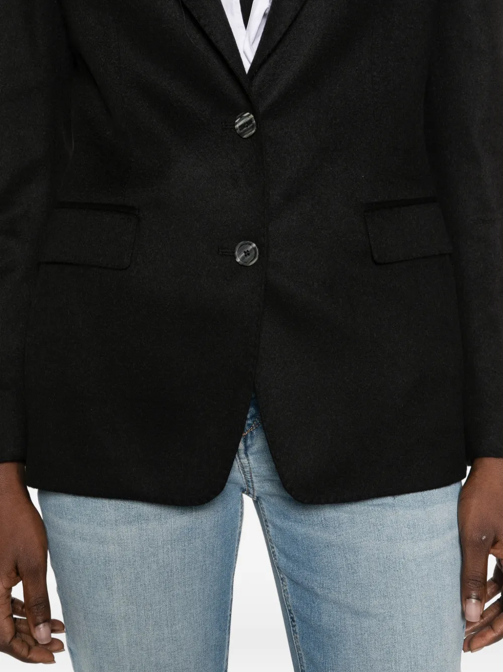 Tagliatore single-breasted notched-lapels jacket Zwart