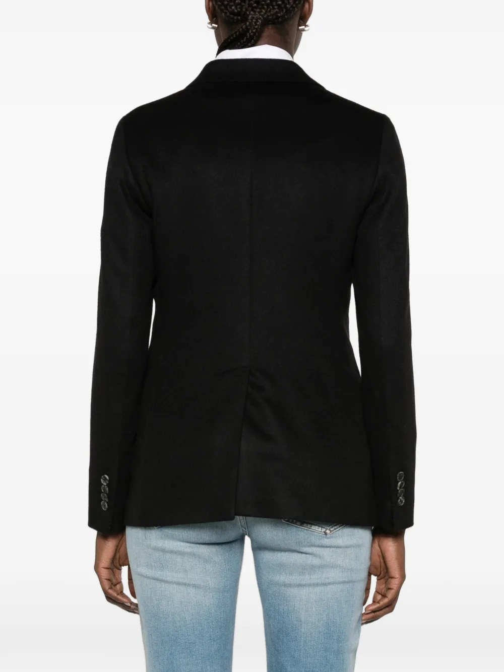 Tagliatore single-breasted notched-lapels jacket Zwart