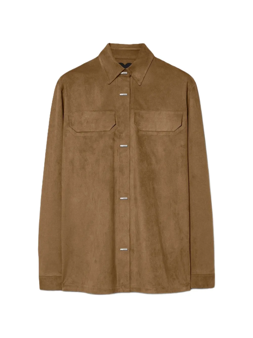 RRD suede-effect overshirt - Braun