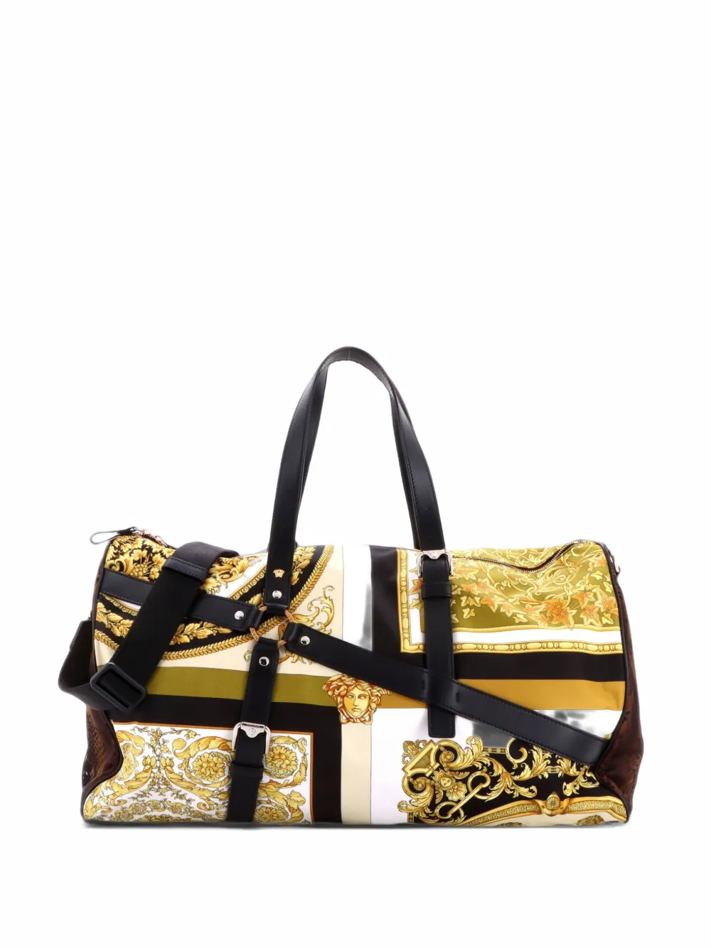 Versace Pre-Owned Bondage Duffle Bag Barocco Print Nylon Large travel bag - Multicolore