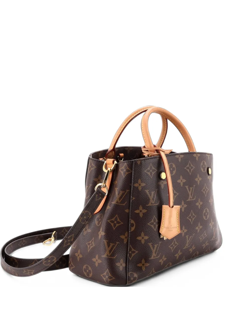 Louis Vuitton Pre-Owned Montaigne Handbag Monogram Canvas BB satchel - Brown