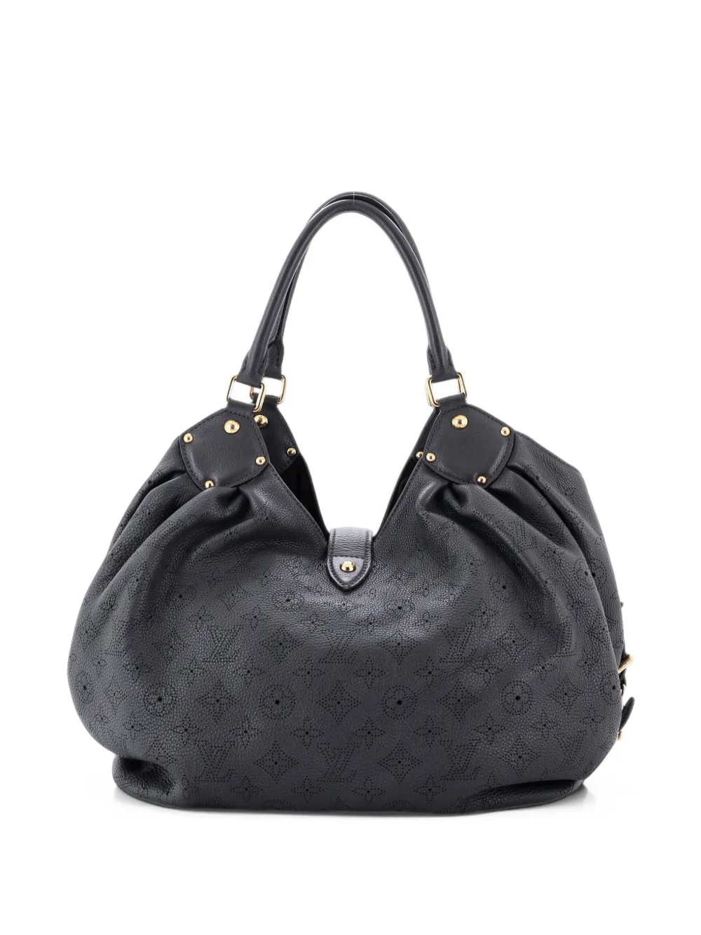 Louis Vuitton Pre-Owned L Mahina Leather hobo bag - Grigio