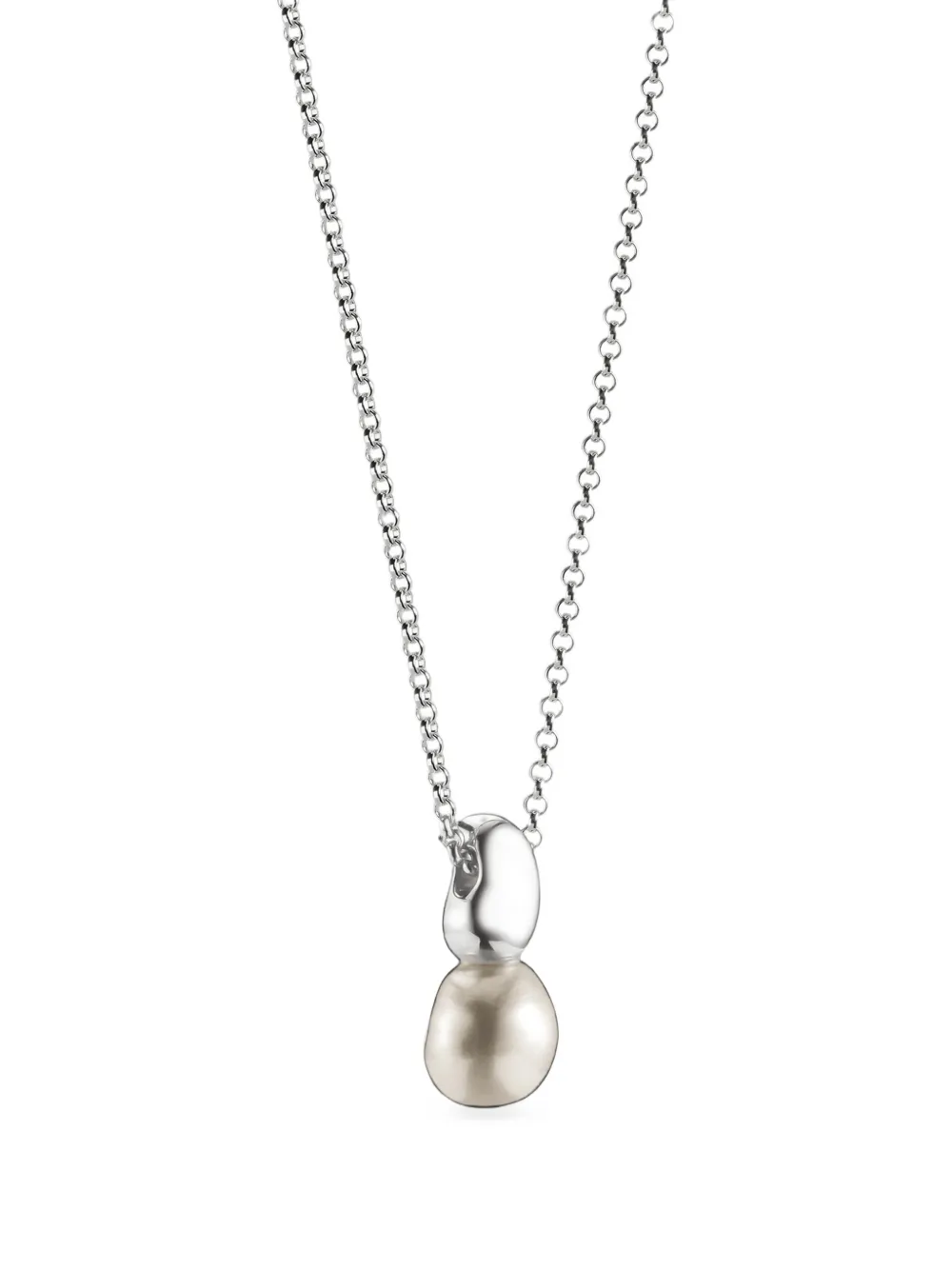 Thomas Sabo pearl-pendant necklace - Argento