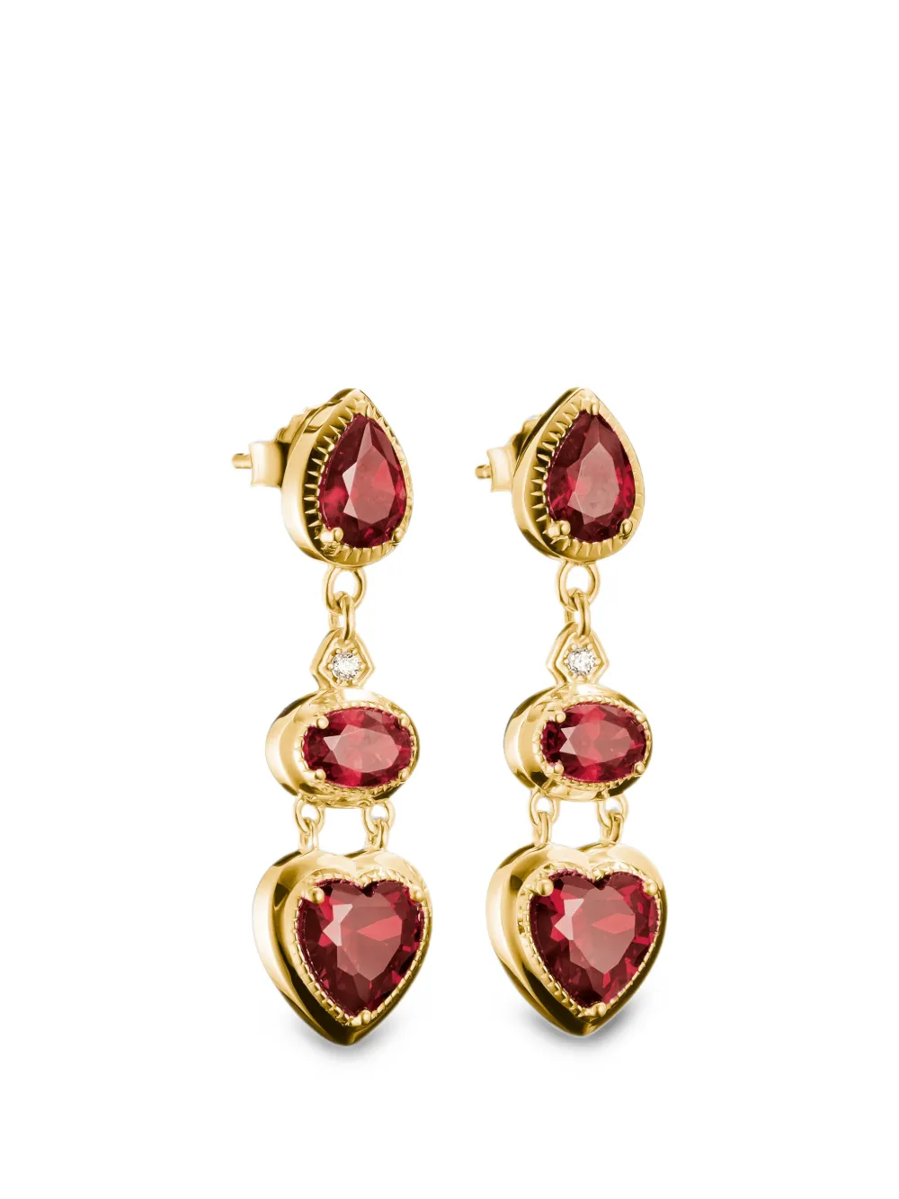 Thomas Sabo Elyndra heart-cut earrings - Or Thomas Sabo Elyndra heart-cut earrings - Or
