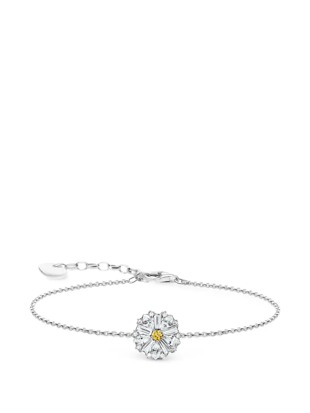 Thomas Sabo Lovely Daisy zirconia-embellished bracelet - Argento