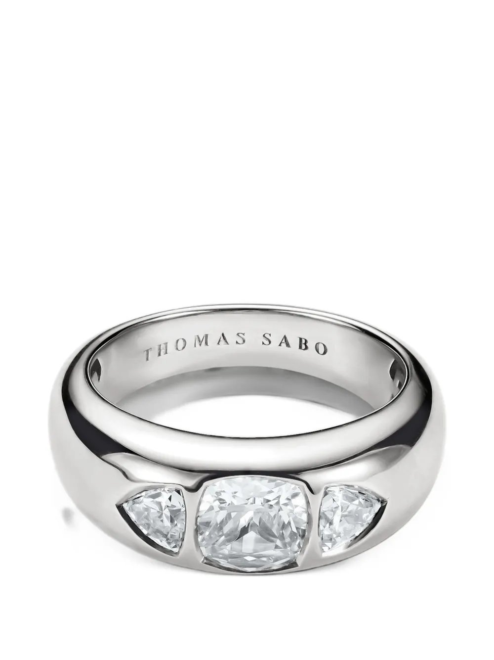 Thomas Sabo Bold Elegance zirconia sterling silver ring - Argento