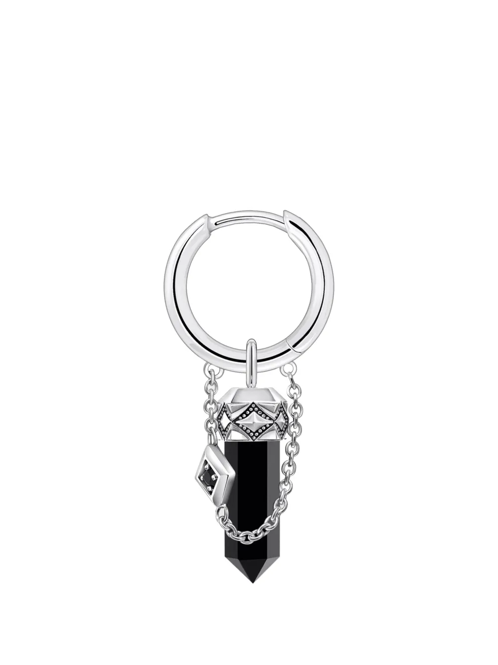 Thomas Sabo chain-detail hoop earring - Argento