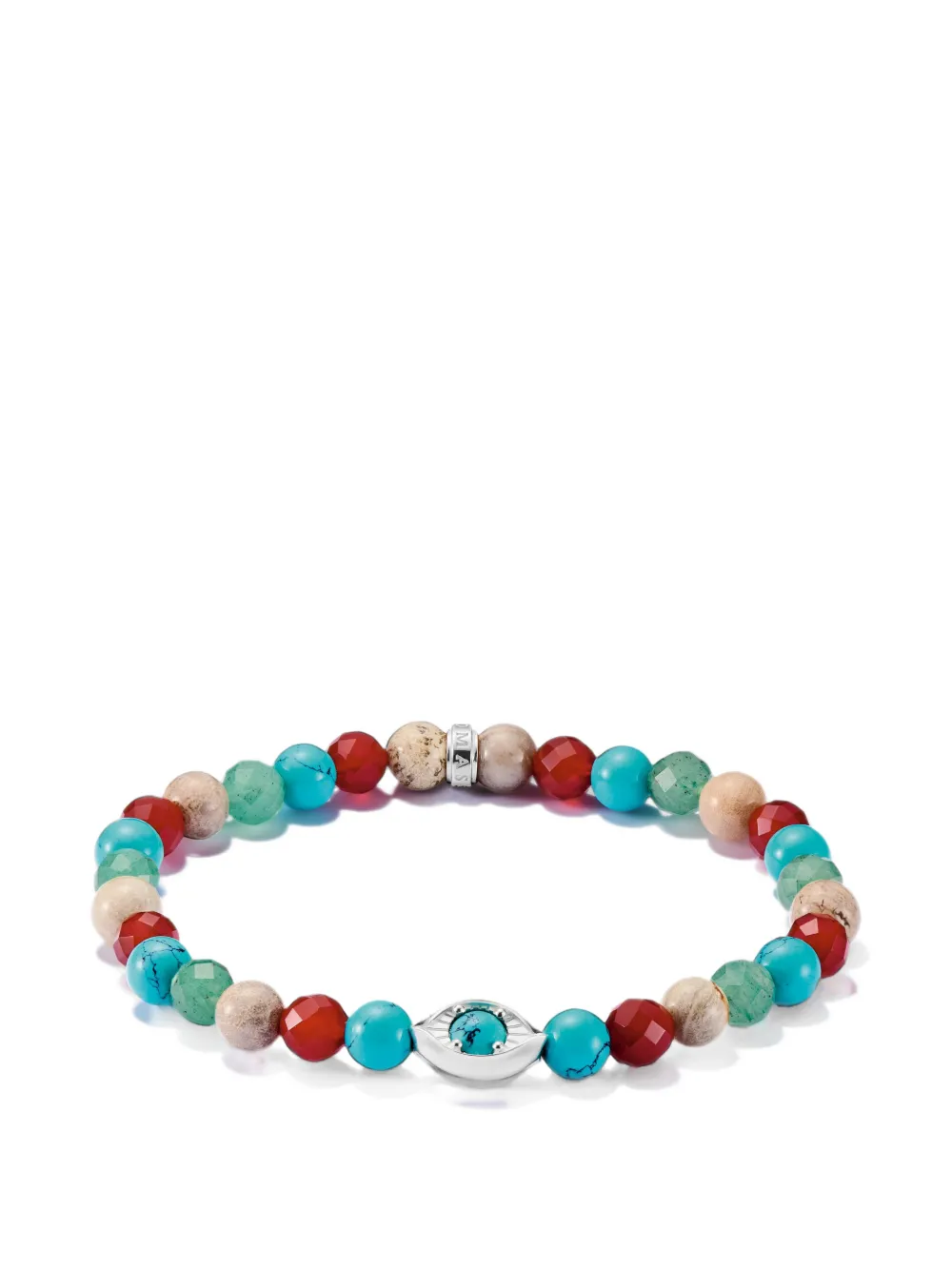 Thomas Sabo beaded eye-motif bracelet - Argento
