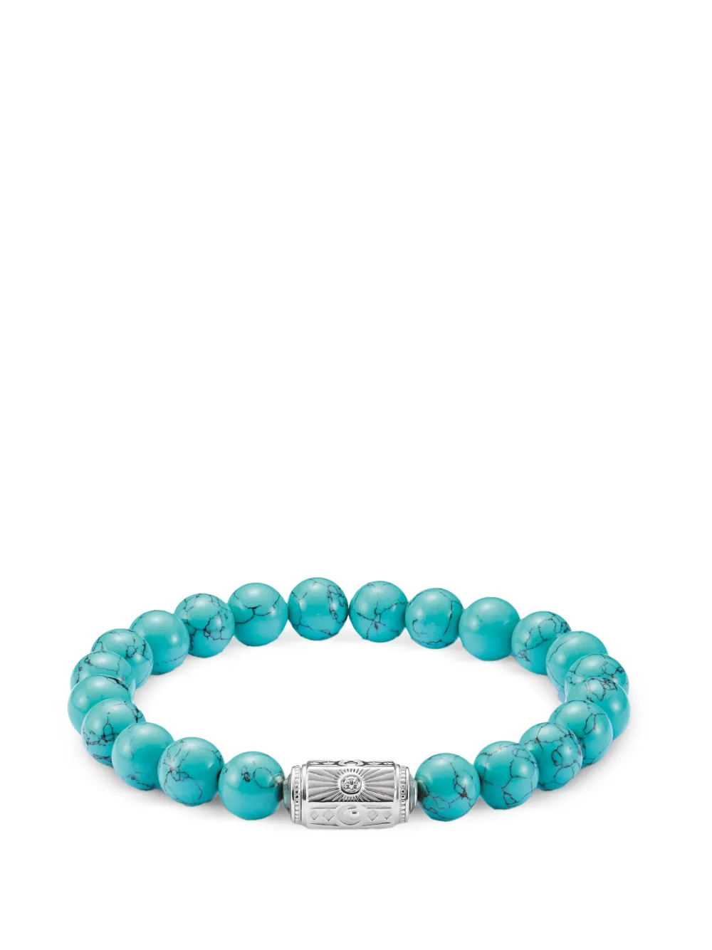 Thomas Sabo beaded engraved bracelet - Argento
