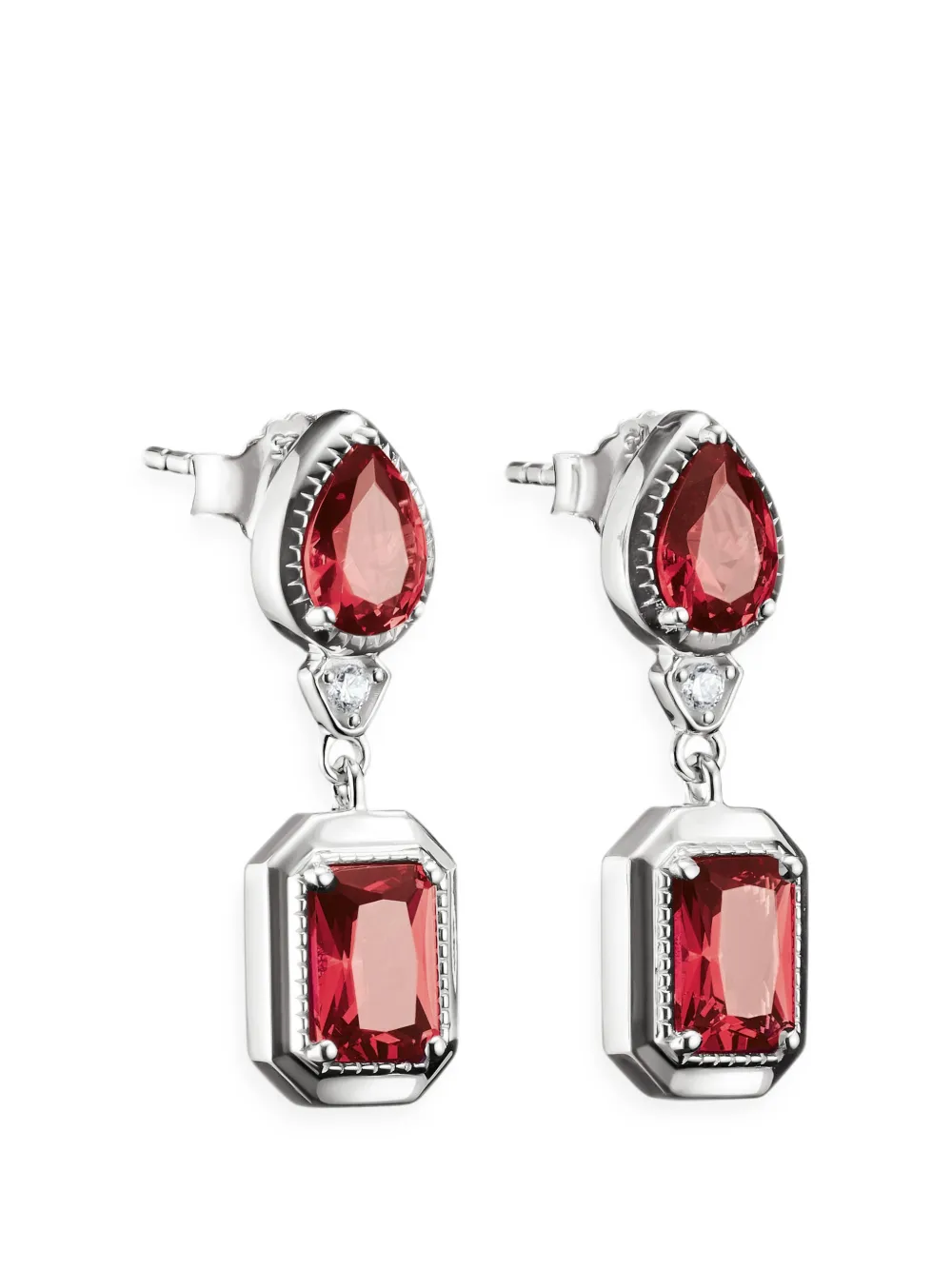 Thomas Sabo Elyndra octagon-cut earrings - Argent Thomas Sabo Elyndra octagon-cut earrings - Argent