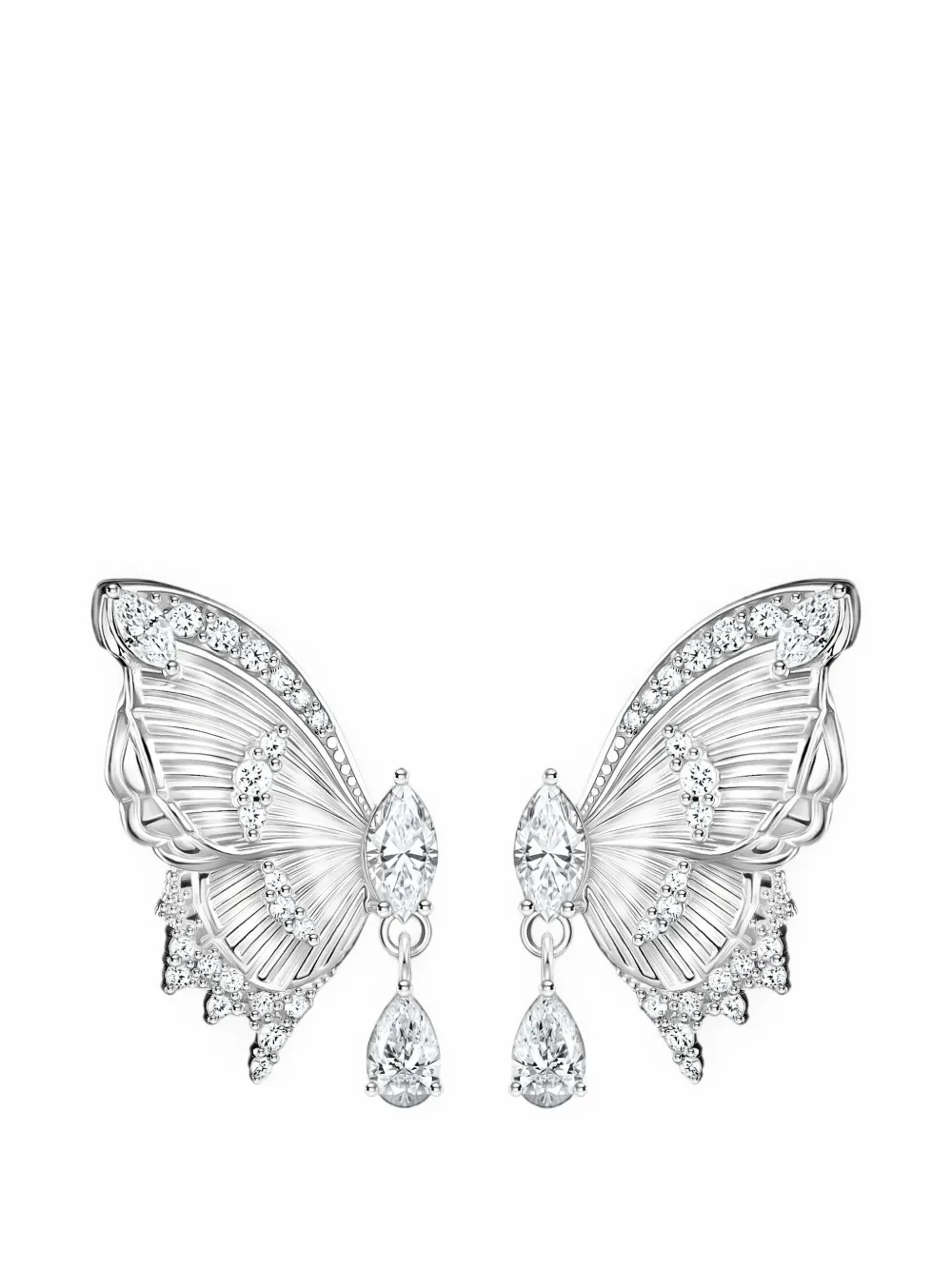 Thomas Sabo Butterfly Paradise zirconia earrings - Argento