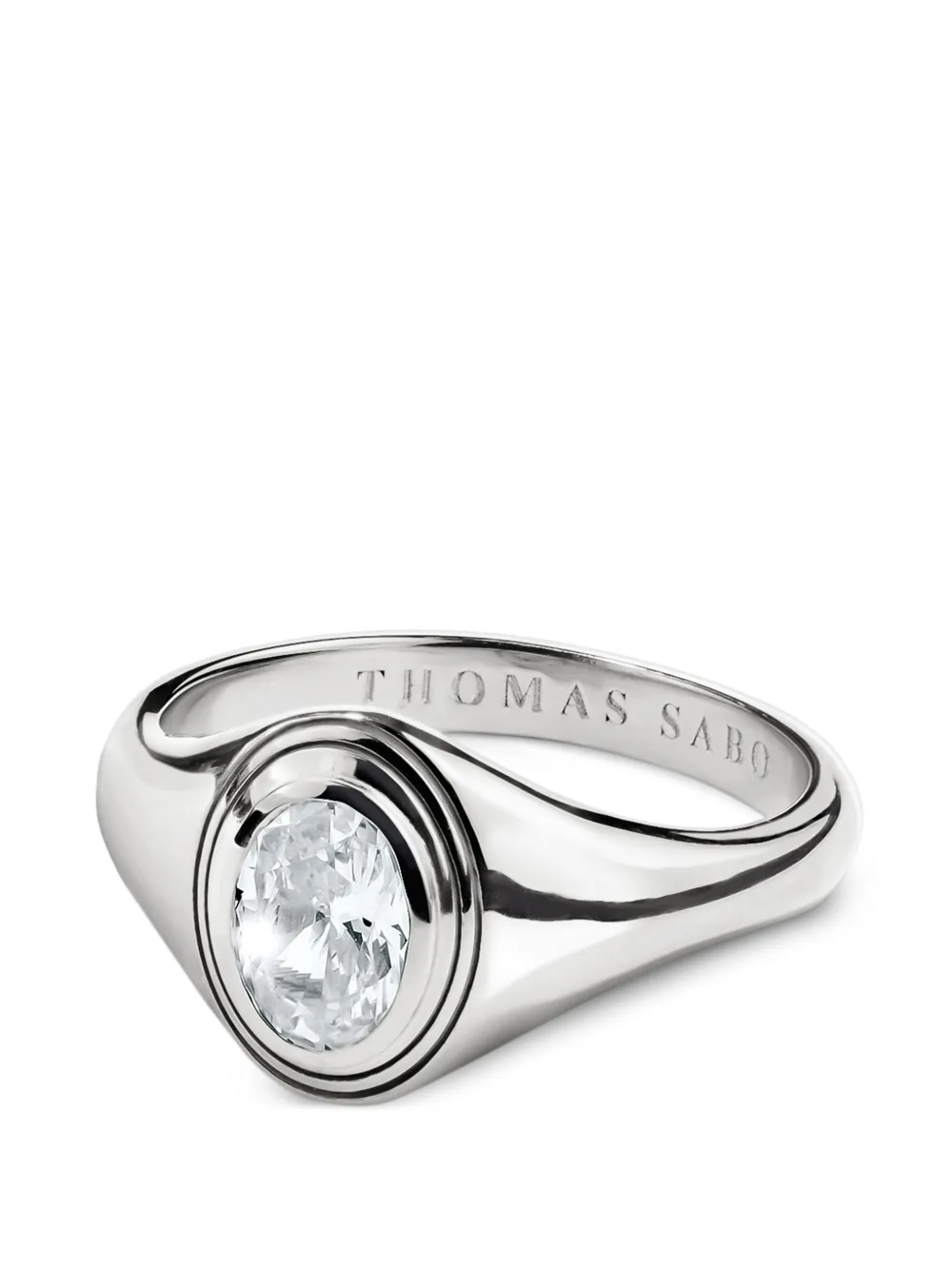 Thomas Sabo Bold Elegance zirconia-embellished ring - Argento