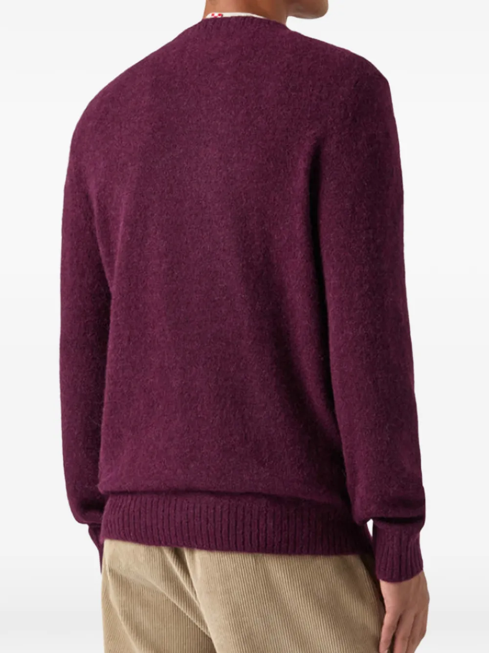 MC2 Saint Barth burgundy Regent alpaca-blend crewneck Paars