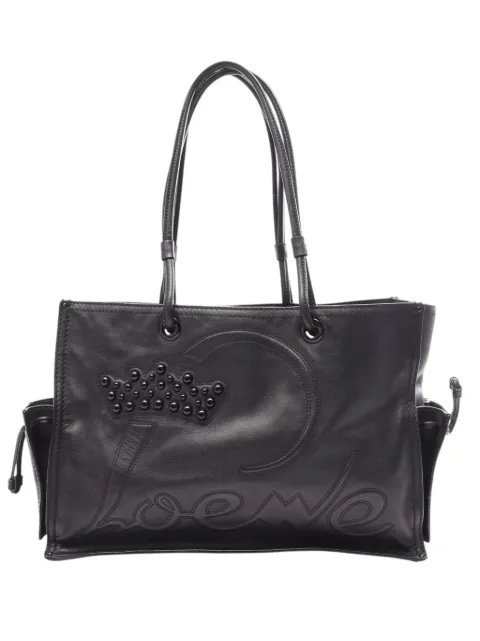 Loewe Pre-Owned 2000-2010 Studded Leather Crown tote bag