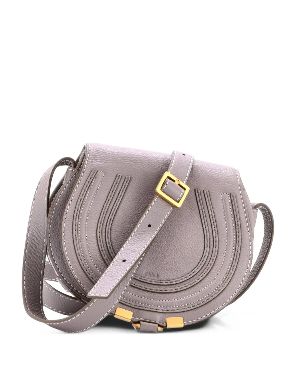 Chloé Pre-Owned Marcie Leather Small crossbody bag - Grigio