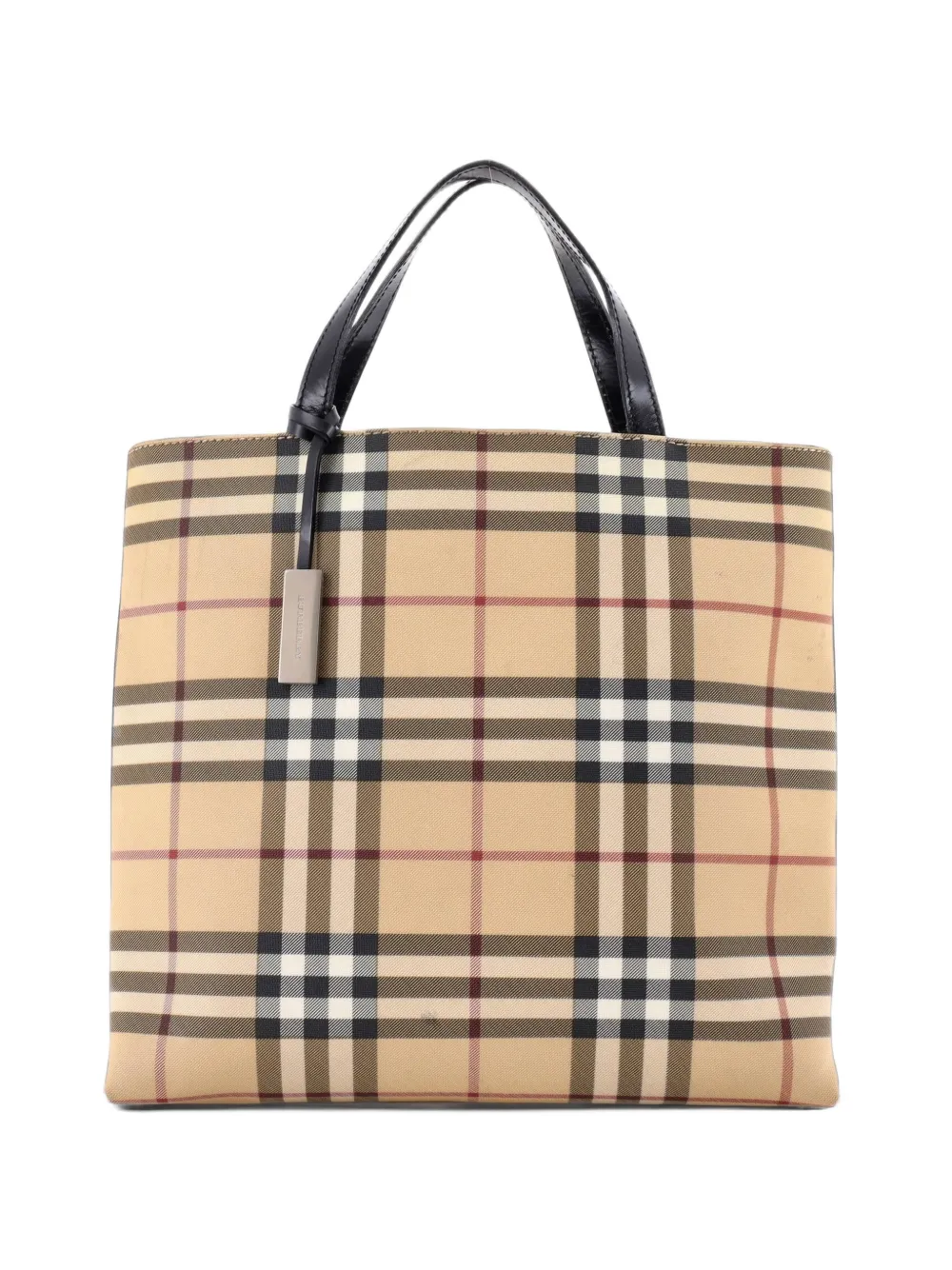 Burberry Pre-Owned Open Nova Check Coated Canvas tote bag - Neutrals