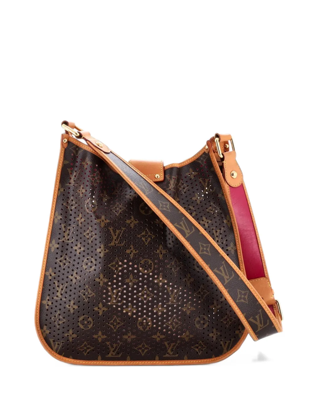 Louis Vuitton Pre-Owned Musette Handbag Perforated Monogram Canvas crossbody bag - Braun