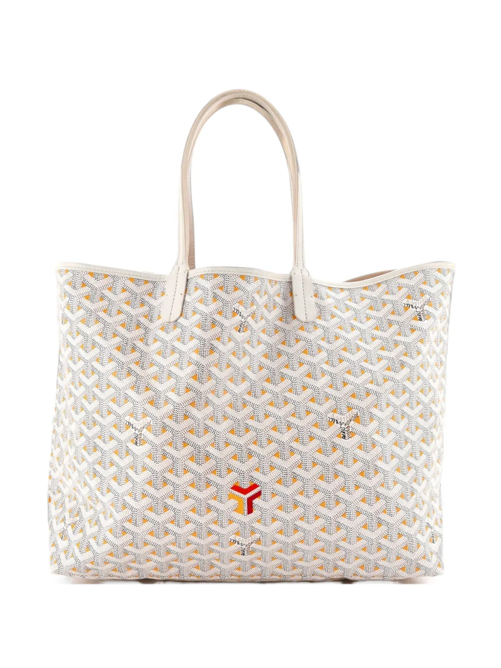 Goyard Pre-Owned Saint Louis Claire Voie Coated Canvas PM tote bag - Bianco