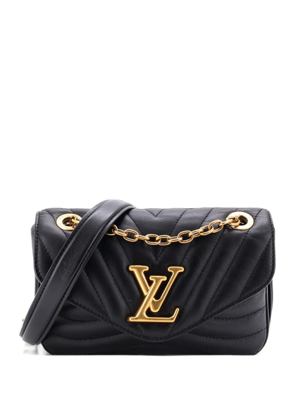 Louis Vuitton Pre-Owned New Wave Chain Bag NM Quilted Leather PM crossbody bag - Nero