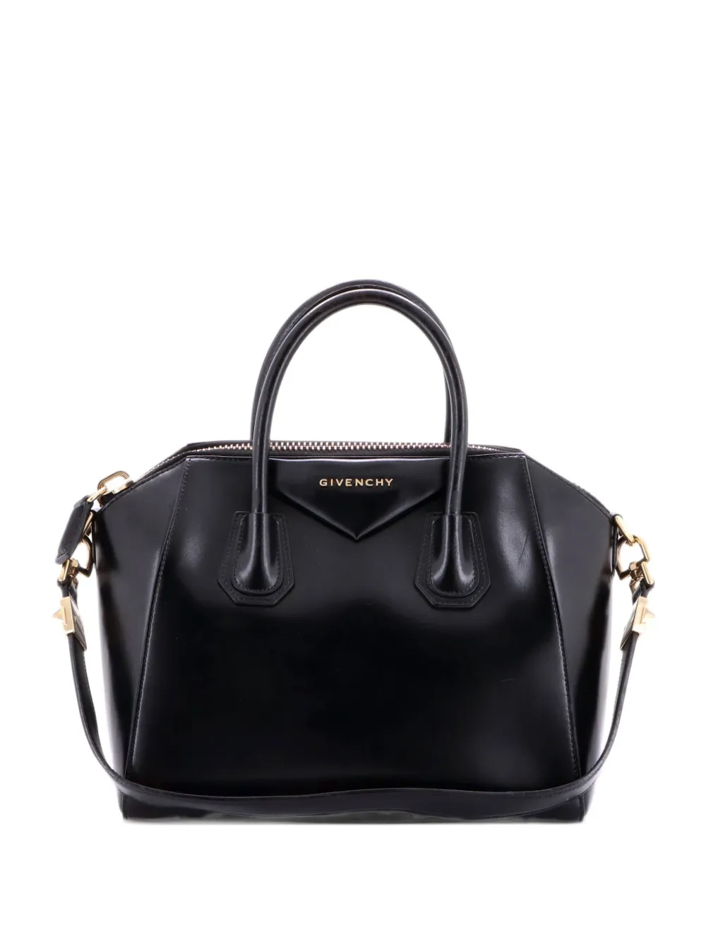 Givenchy Pre-Owned Antigona Bag Glazed Leather Small satchel - Nero